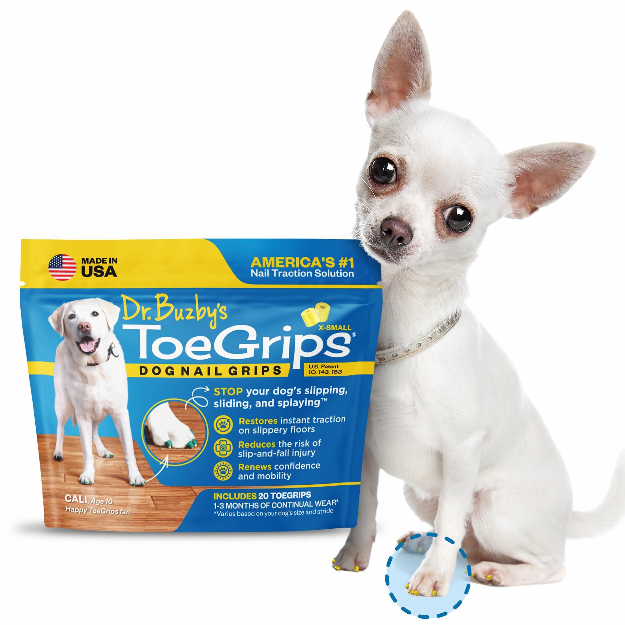 ヘルスケア・介護用品 Dr. Buzby's ToeGrips Dog Nail Grips Amazon.com : Dr Buzby's XSmall ToeGrips for Dogs - Instant